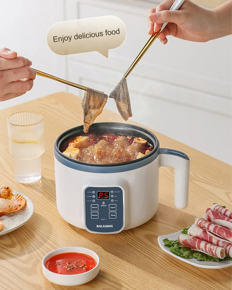 Fondue et viande tranchée