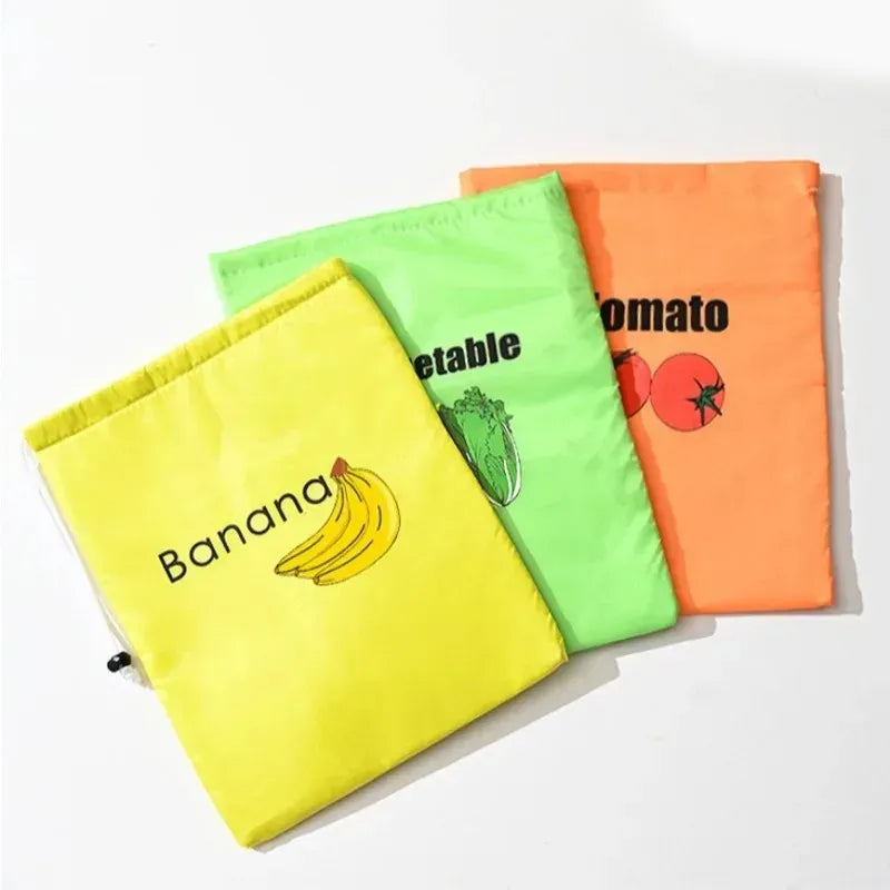 Sacs Conservation Légumes Réutilisables - Lot de 1 avec Cordon