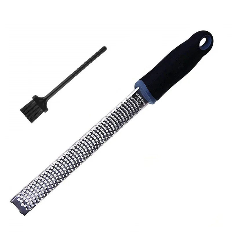 Zesteur en Acier Inoxydable pour Agrumes et Fromage | Avec Brosse zesteur