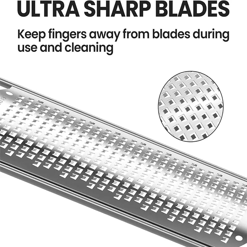 Râpe à Agrumes Inox avec Étui de Protection | Multifonctionnelle zesteur