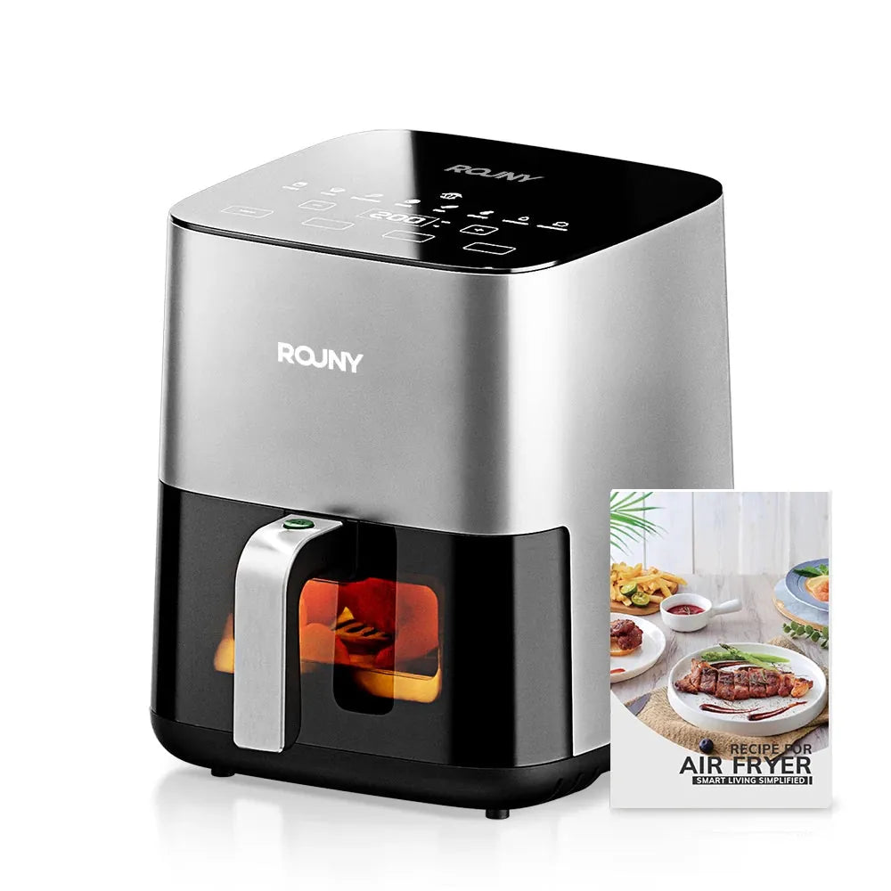 Friteuse Sans Huile 5L Écran Tactile Hublot Visible 1700W airfryers