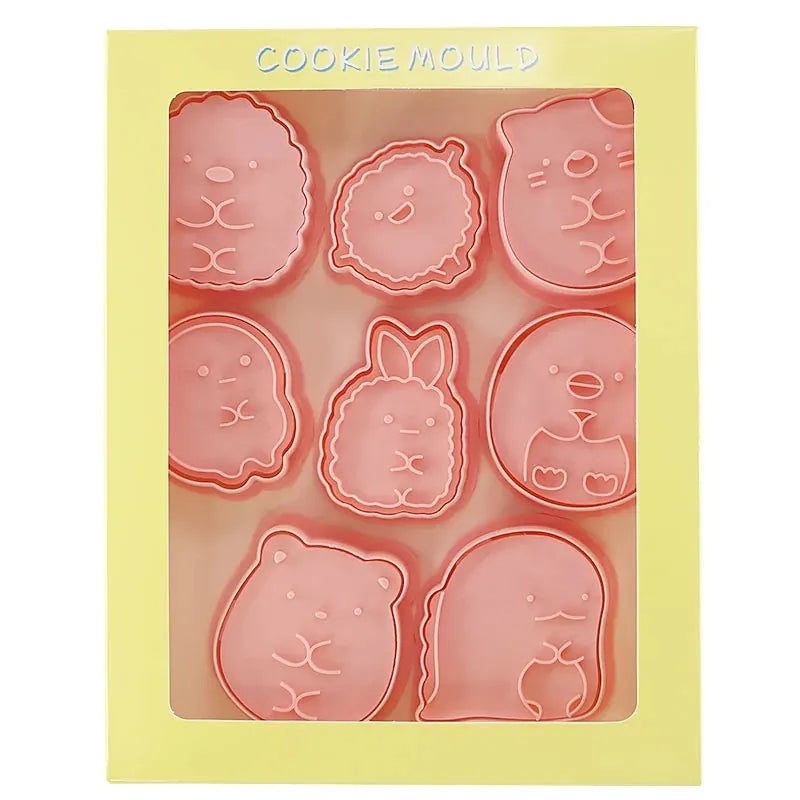 Emporte-pièces à Biscuits - Set de 8 Découpeurs en Plastique 3D emportepieces