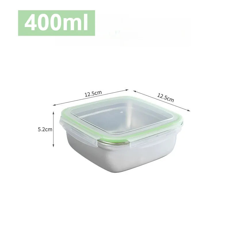 Boîtes Hermétiques en Inox - 400 à 1200ml - Lots de 1 à 3 Boîtes Hermétiques