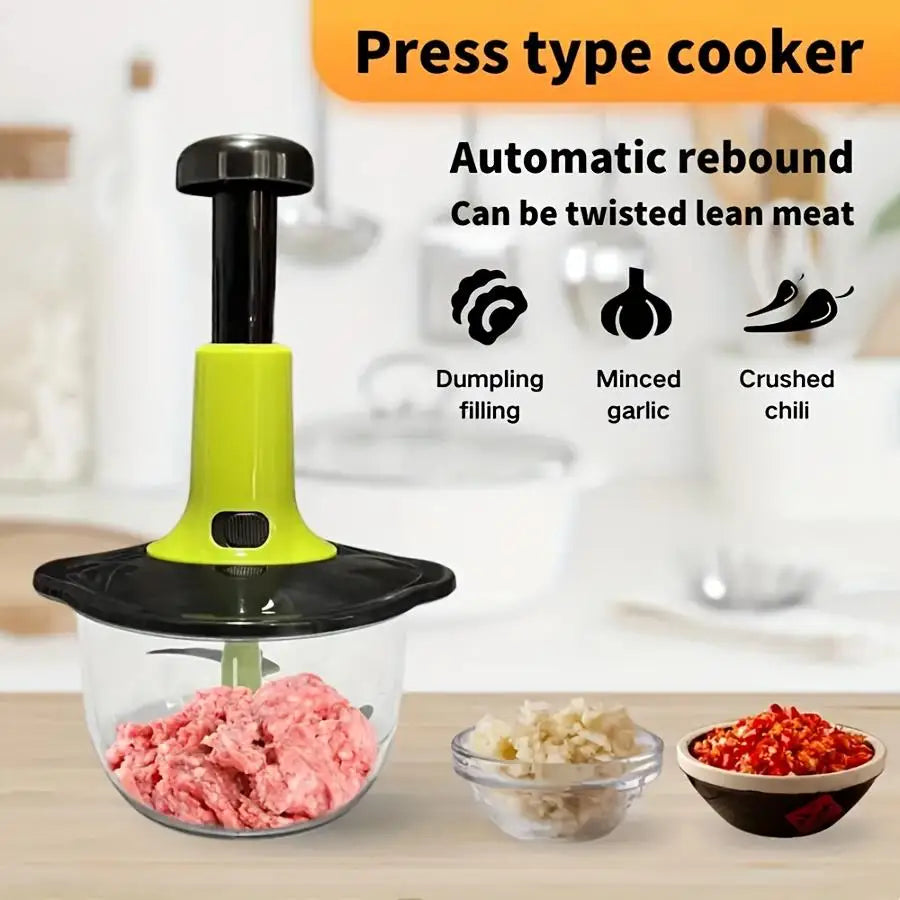 Hachoir Manuel Multifonctionnel pour Légumes et Viande | Ergonomique hachoir manuel