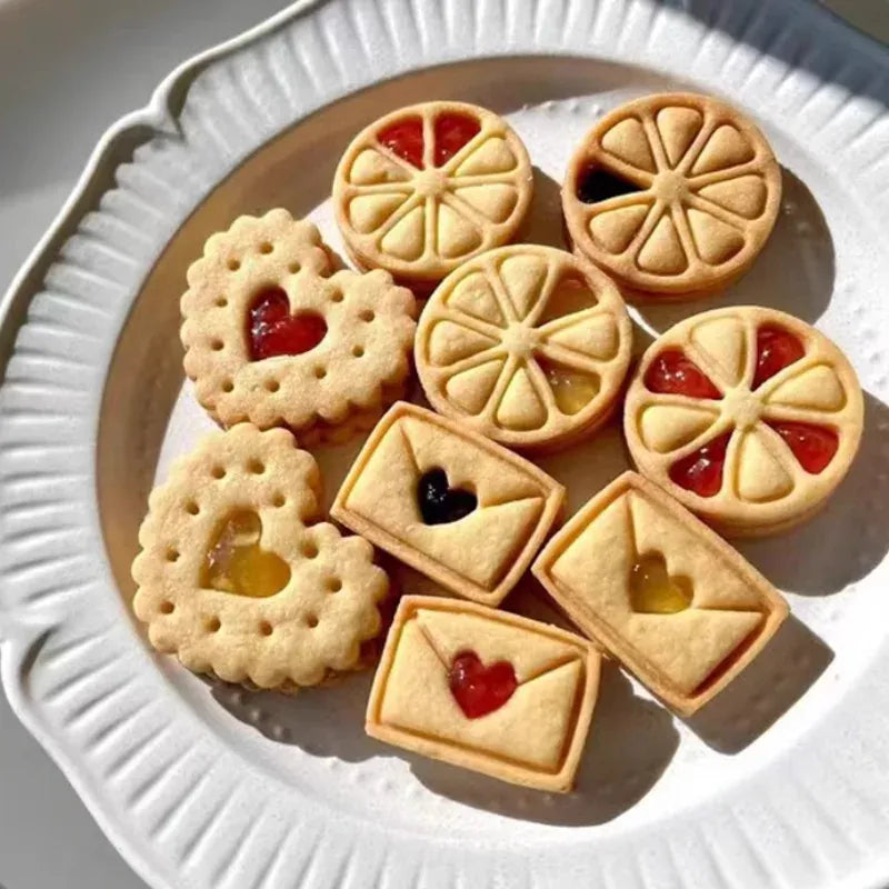 Emporte-pièces à biscuits en forme de cœur et enveloppe - Set de 4 pièces emportepieces