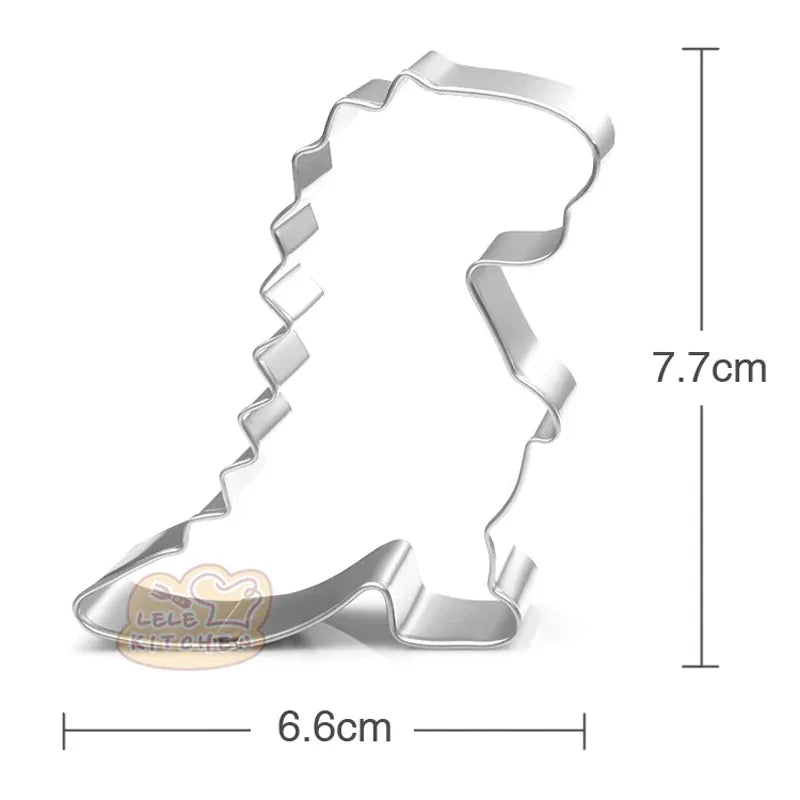 Emporte-pièces dinosaures en acier inoxydable - 10 pièces pour pâtisserie emportepieces