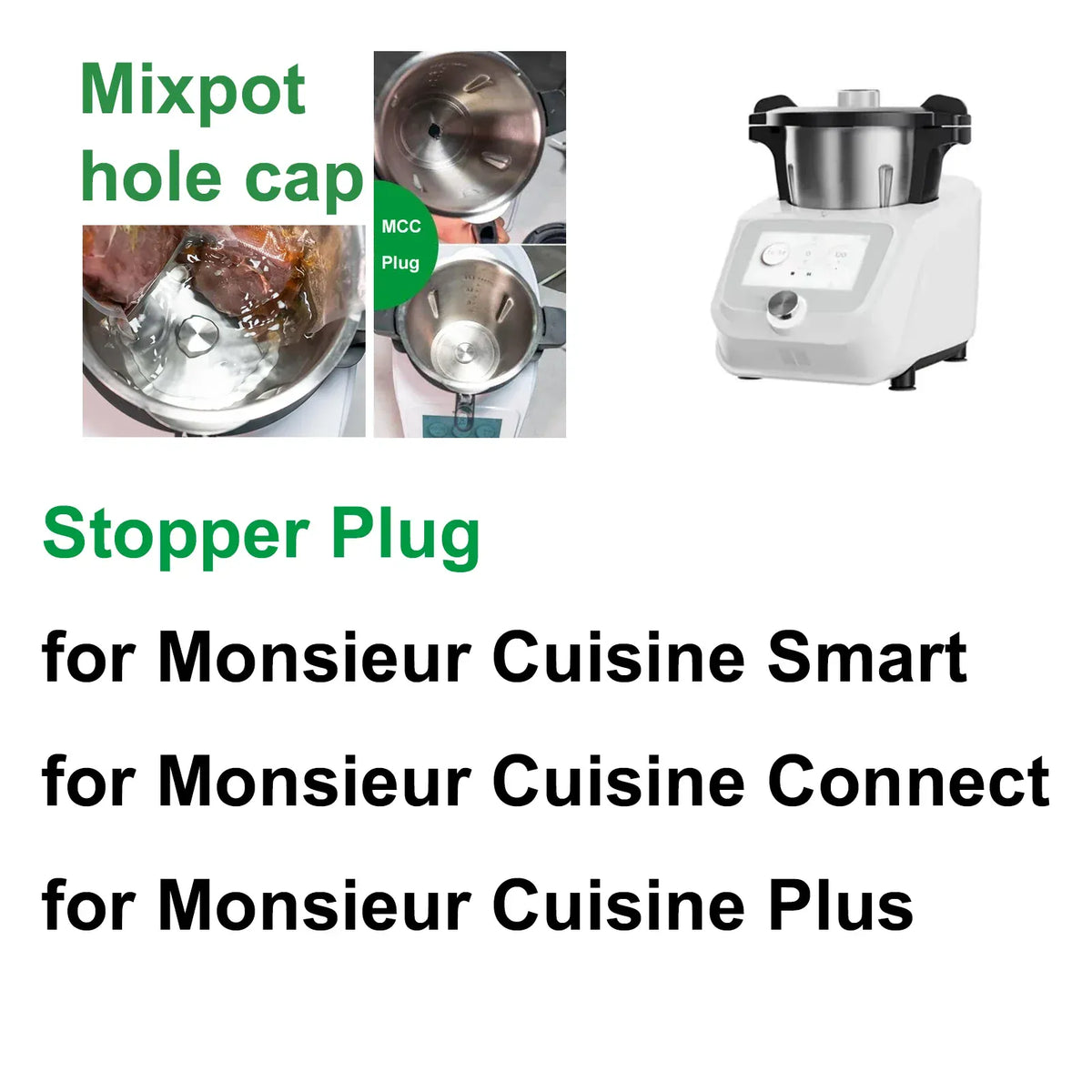 Bouchon d'Étanchéité en Silicone pour Monsieur Cuisine Connect / Smart / Plus Monsieur Cuisine