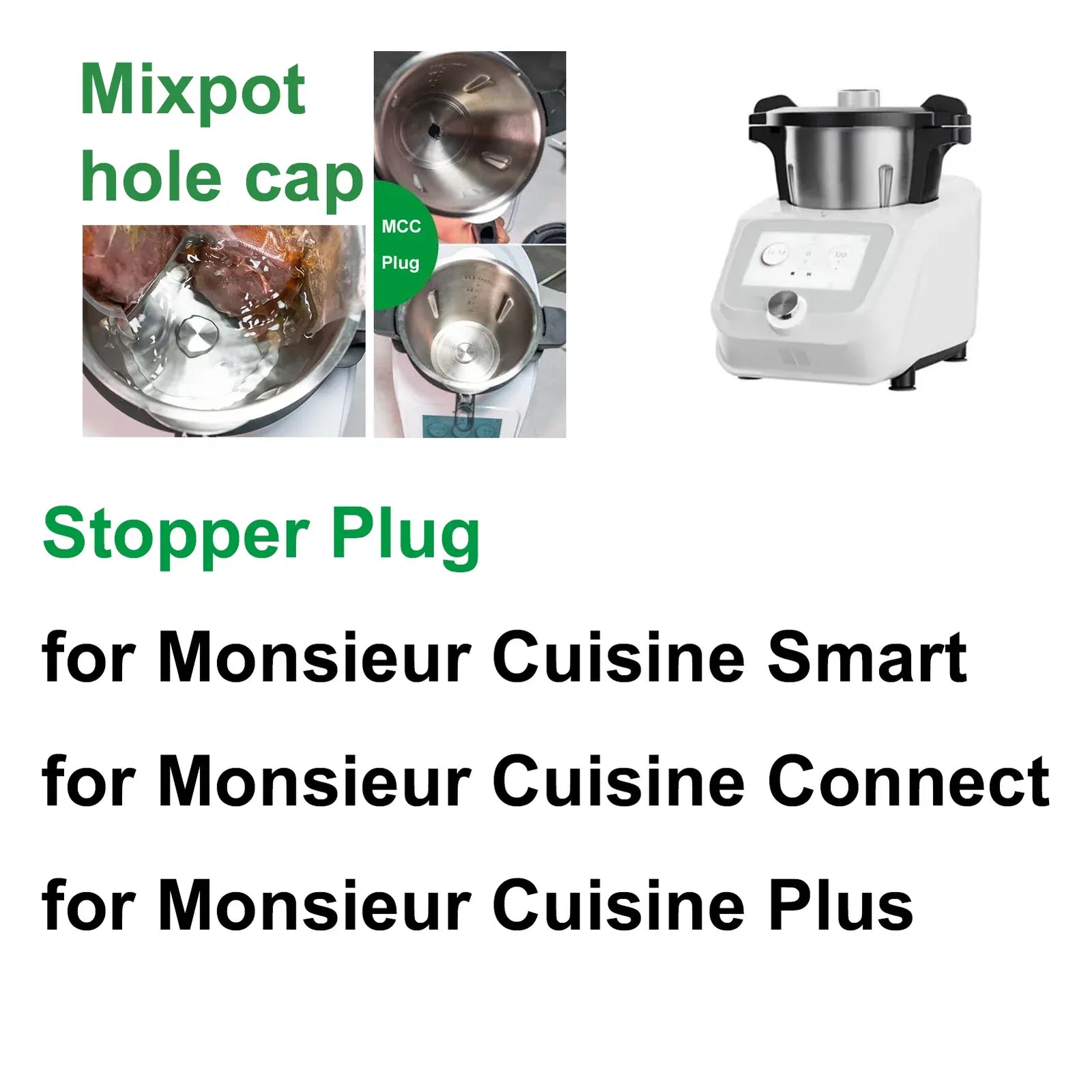 Bouchon d'Étanchéité en Silicone pour Monsieur Cuisine Connect / Smart / Plus Monsieur Cuisine