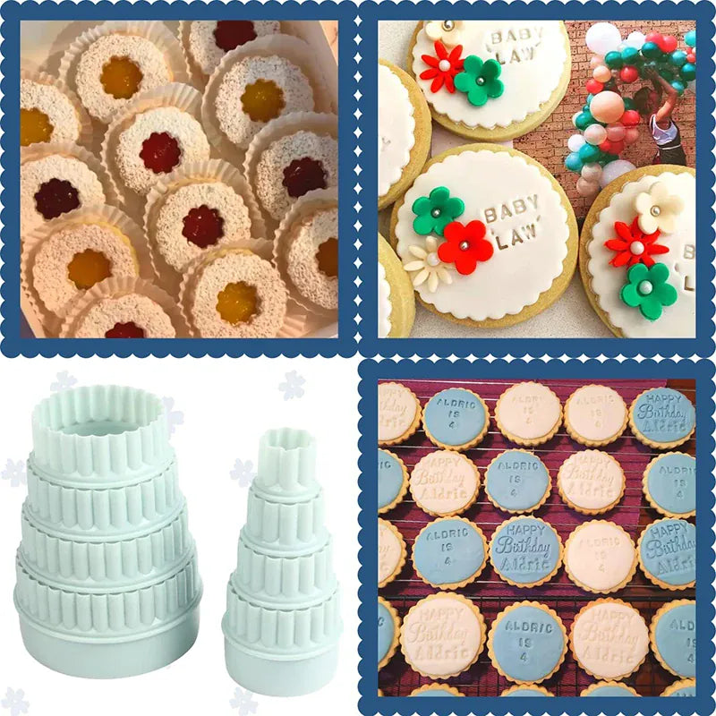 Emporte-pièces en Plastique - Set de 8 pour Cookies et Gâteaux emportepieces