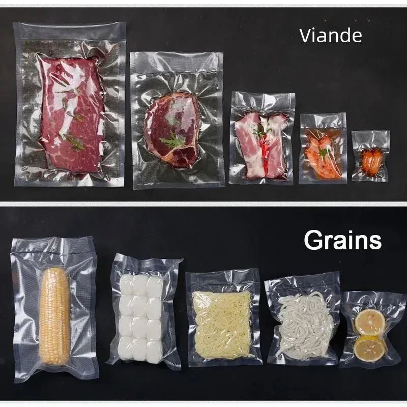 Sacs Sous Vide Alimentaire BPA-Free - Lot de 100 Unités sv