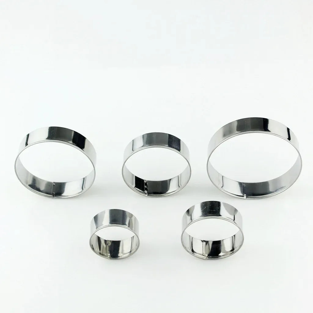 Emporte-pièces à biscuits en acier inoxydable - Set de 5 pièces polyvalentes emportepieces