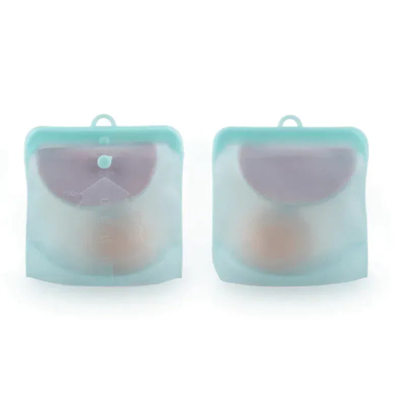 Sachets Silicone Réutilisables - Lot de 6 Pièces Hermétiques