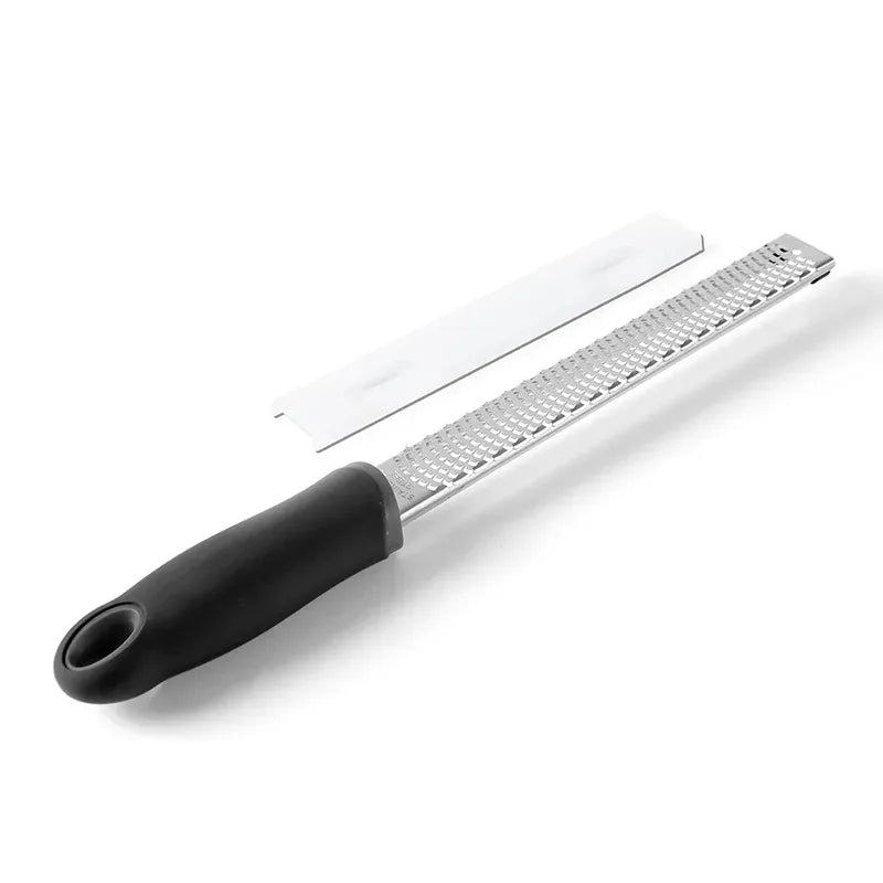 Zesteur en Inox pour Fruits et Fromage - 4 Lames Poignée Antidérapante zesteur