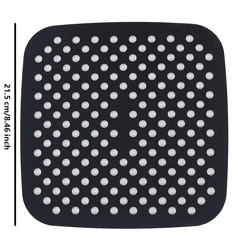 Moule Silicone Air Fryer Réutilisable - Lot de 2 Pièces Rondes Air Fryer