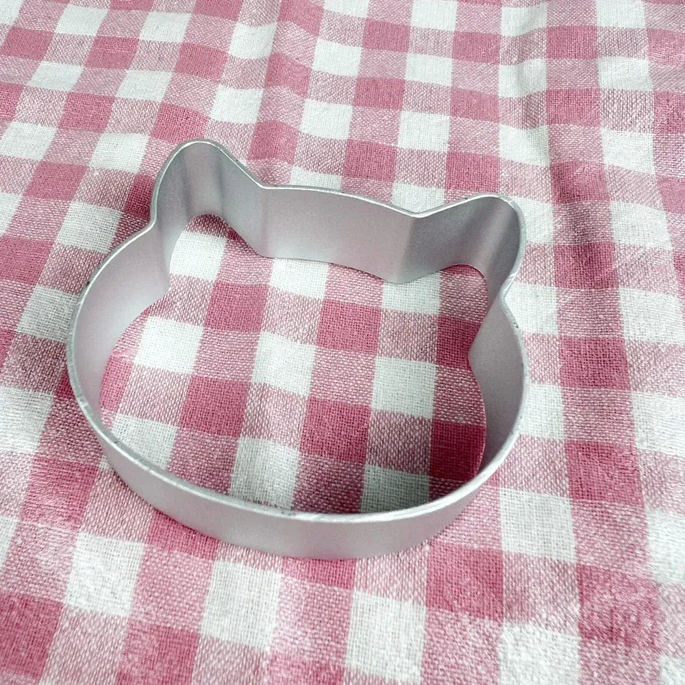 Emporte-pièce en aluminium en forme de chat pour biscuits et pâtisseries emportepieces
