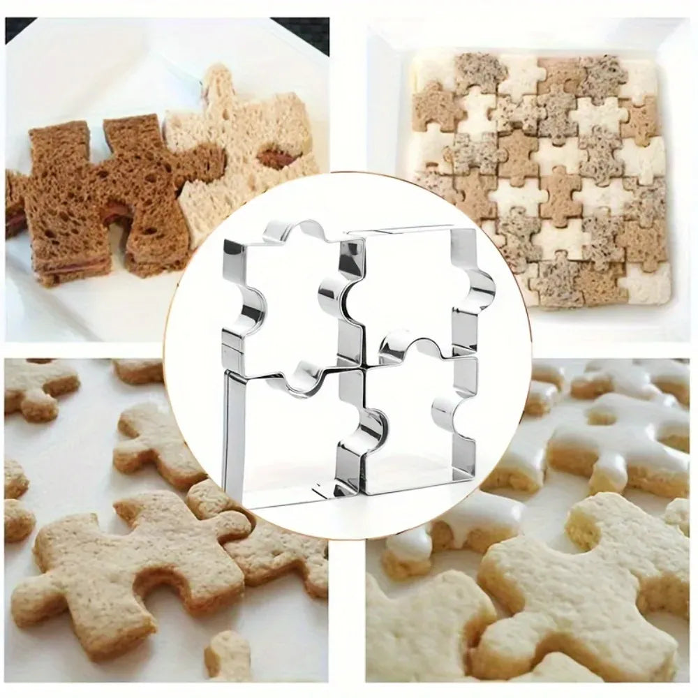 Emporte-pièces en Acier Inoxydable - Set de 4 Pour Gâteaux et Biscuits emportepieces