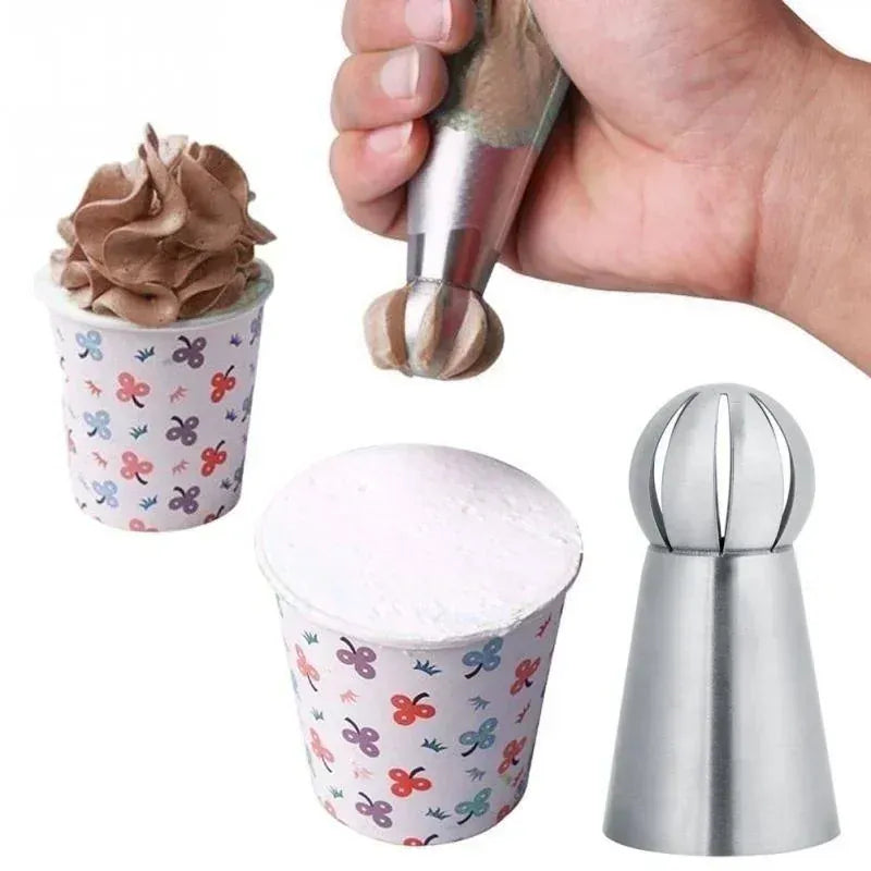 Douilles à Pâtisserie en Acier Inoxydable - Set de 6 Piping Russe douillepoche