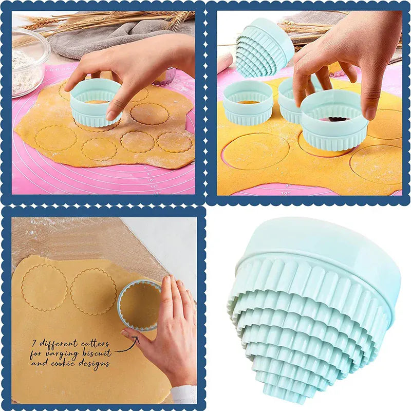 Emporte-pièces en Plastique - Set de 8 pour Cookies et Gâteaux emportepieces