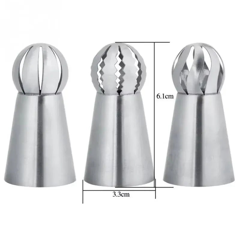 Douilles à Pâtisserie en Acier Inoxydable - Set de 6 Piping Russe douillepoche