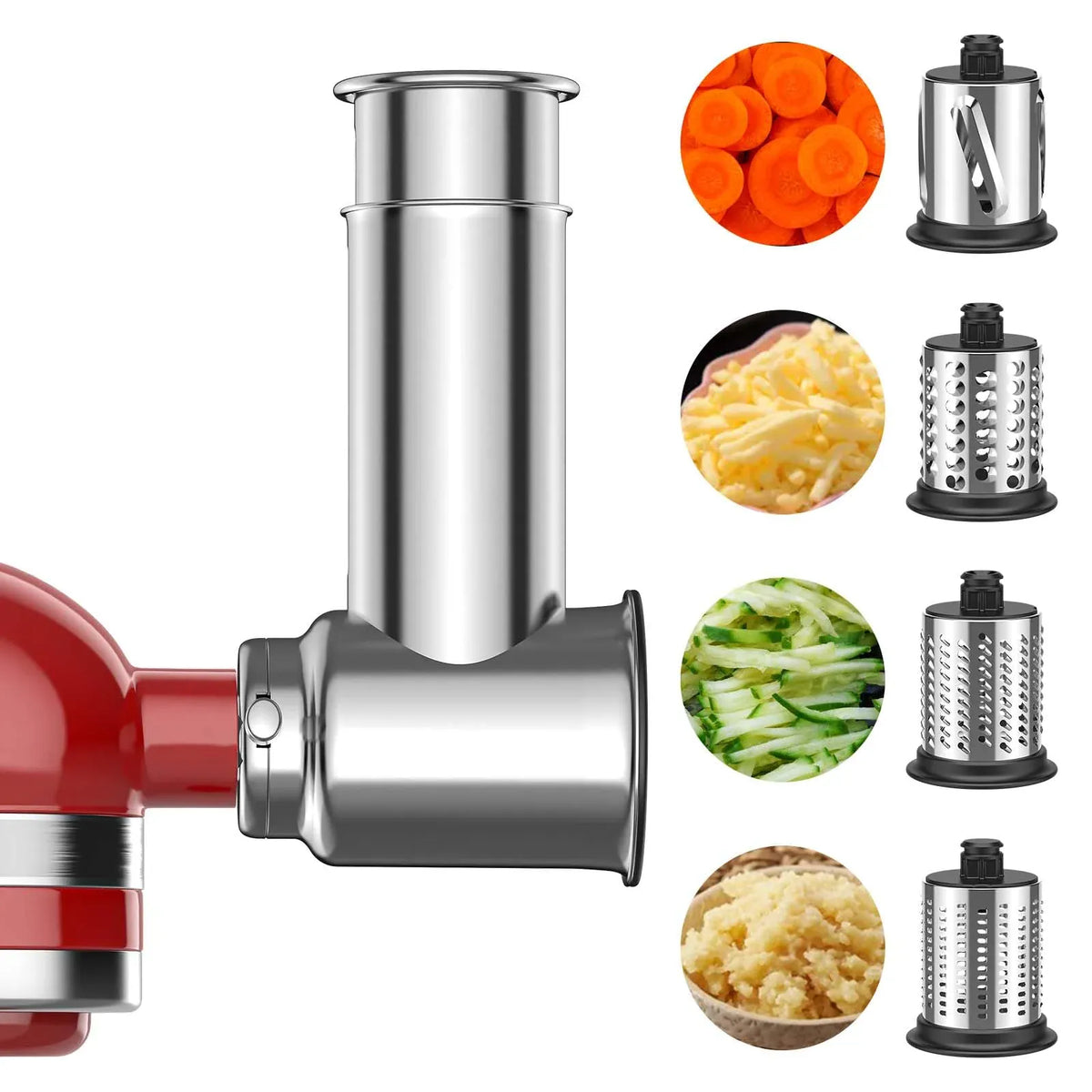 Accessoire Râpe et Trancheuse pour Robot KitchenAid — 4 Lames Inox KitchenAid