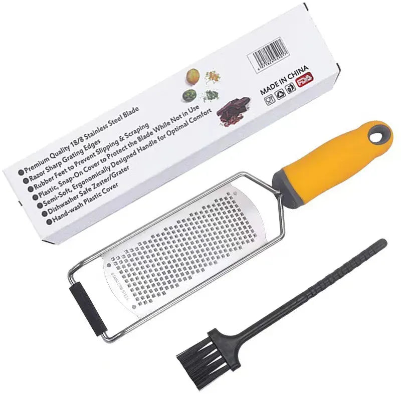 Râpe à Agrumes Inox avec Étui de Protection | Multifonctionnelle zesteur