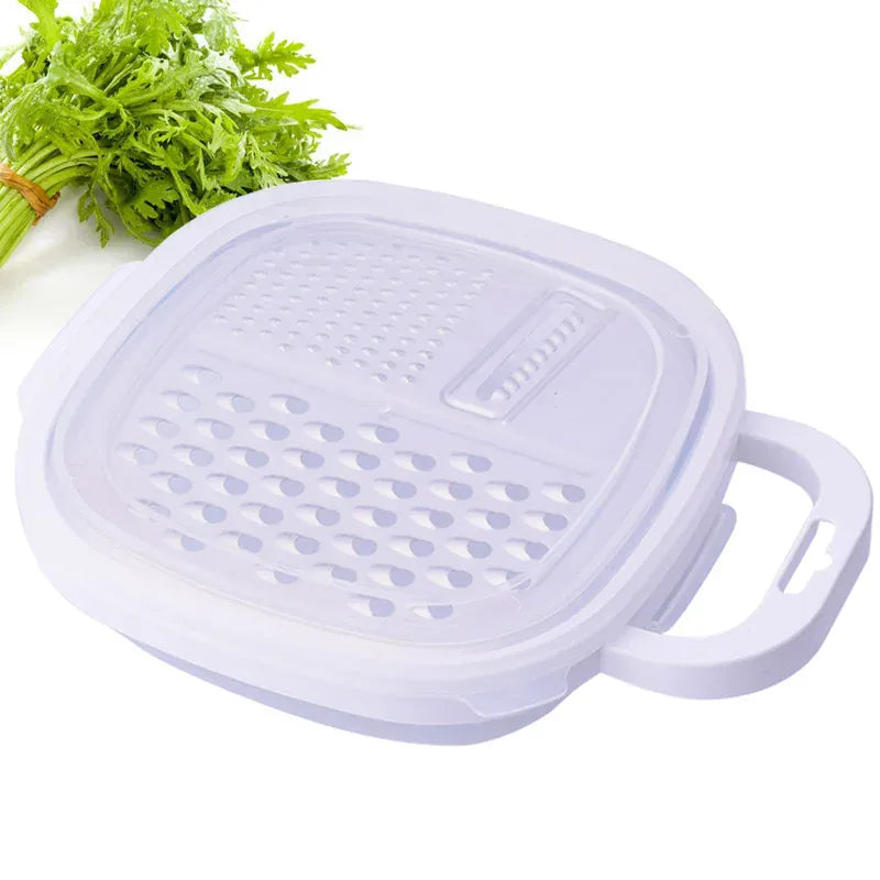Mandoline 4-en-1 Plastique Râpe Légumes et Fromage avec Etui rape
