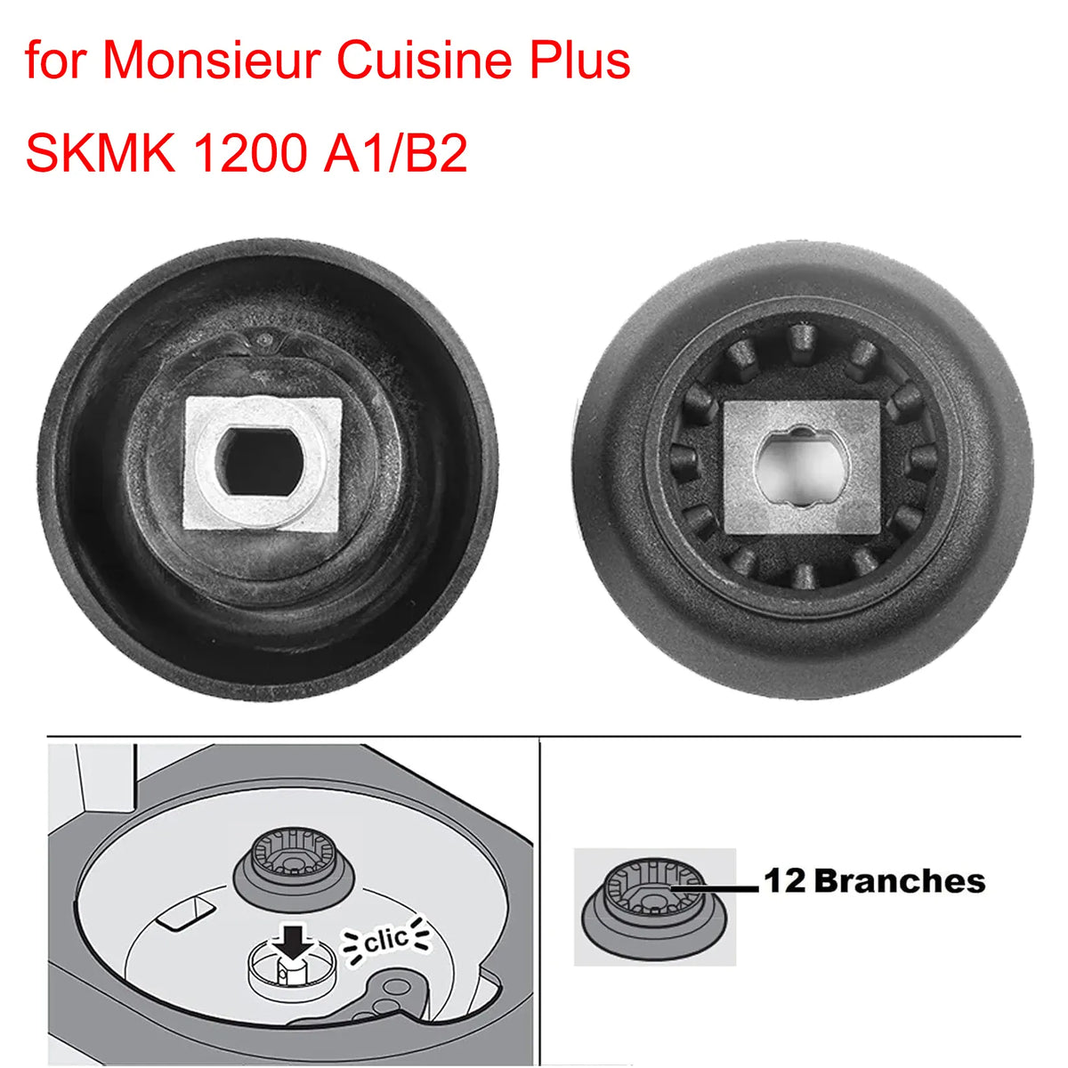 Guides d'Embrayage 12 Branches pour Monsieur Cuisine Plus (SKMK / SKMS 1200) monsieur cusisine