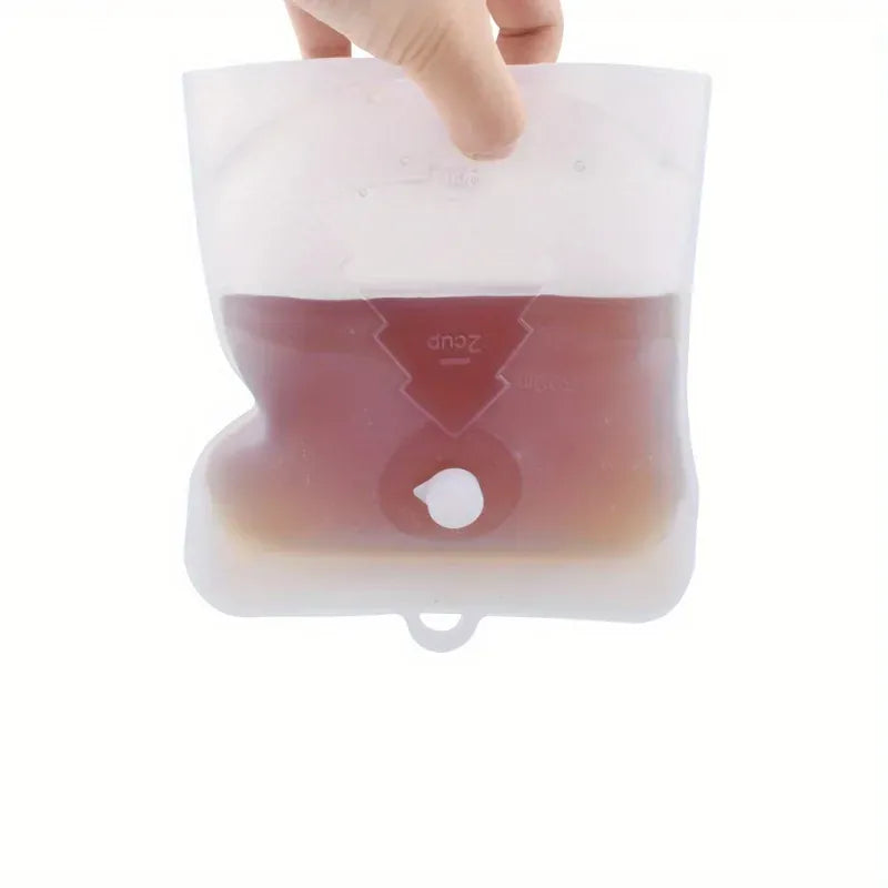 Sachets Silicone Réutilisables - Lot de 6 Pièces Hermétiques