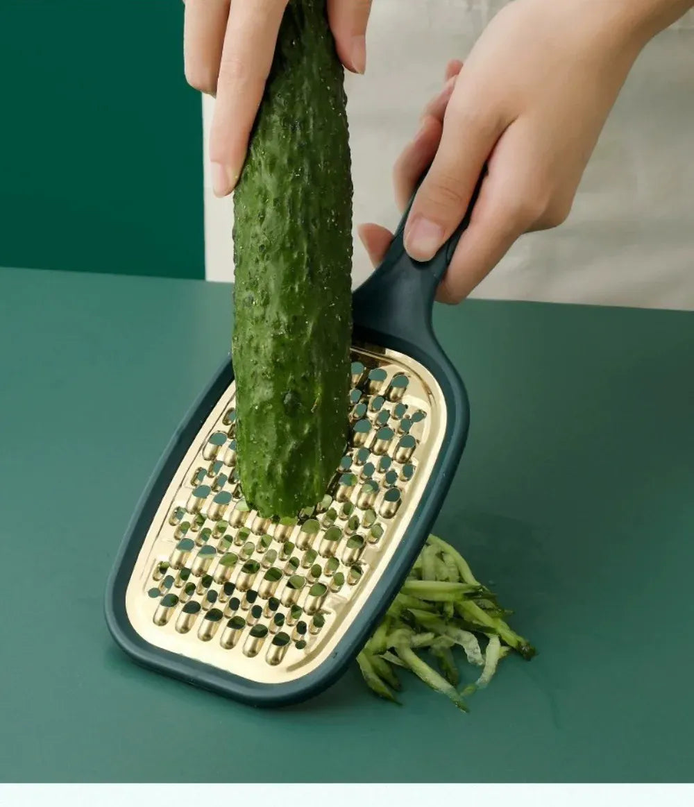 Coupe-légumes Multifonction Inox 2 Lames | Râpe à Fruits et Légumes rape