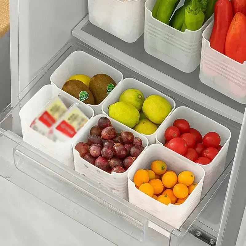 Bac de Rangement Frigo 15 Pièces Organisateur Alimentaire Empilable
