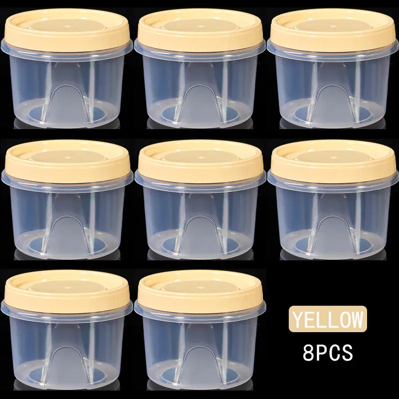 Boîte de Rangement Frigo Hermétique 500ml | 8 Pièces Empilables