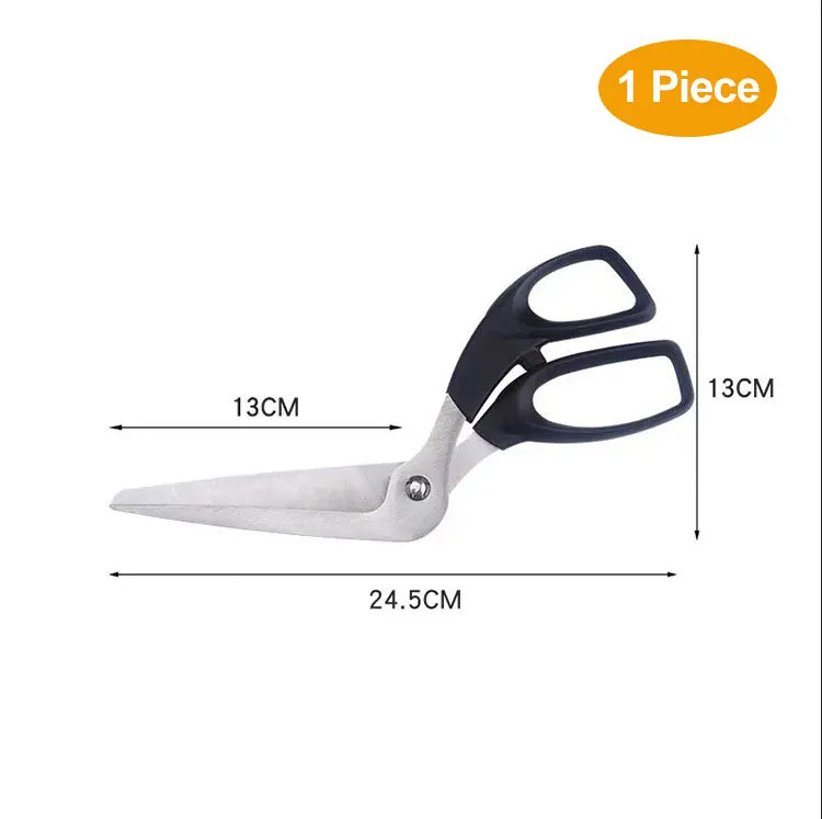 Ciseaux à pizza en inox avec spatule et coupe-pizza 2 pièces ciseaux