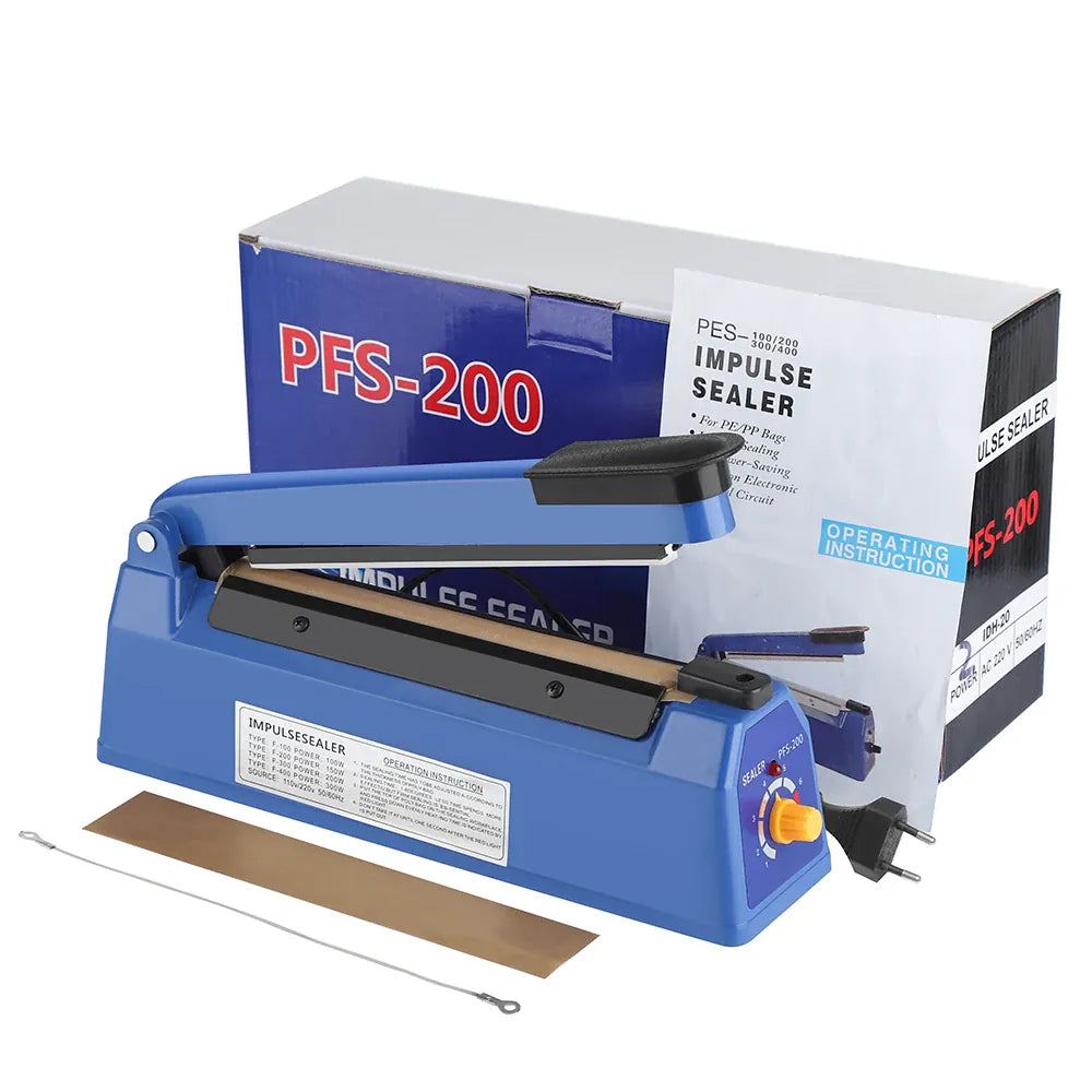 Scelleuse Alimentaire 200mm pour Emballage de Nourriture 220V sv