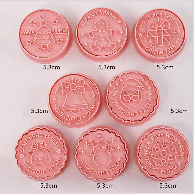 Emporte-pièces à Biscuits - Set de 8 Découpeurs en Plastique 3D emportepieces