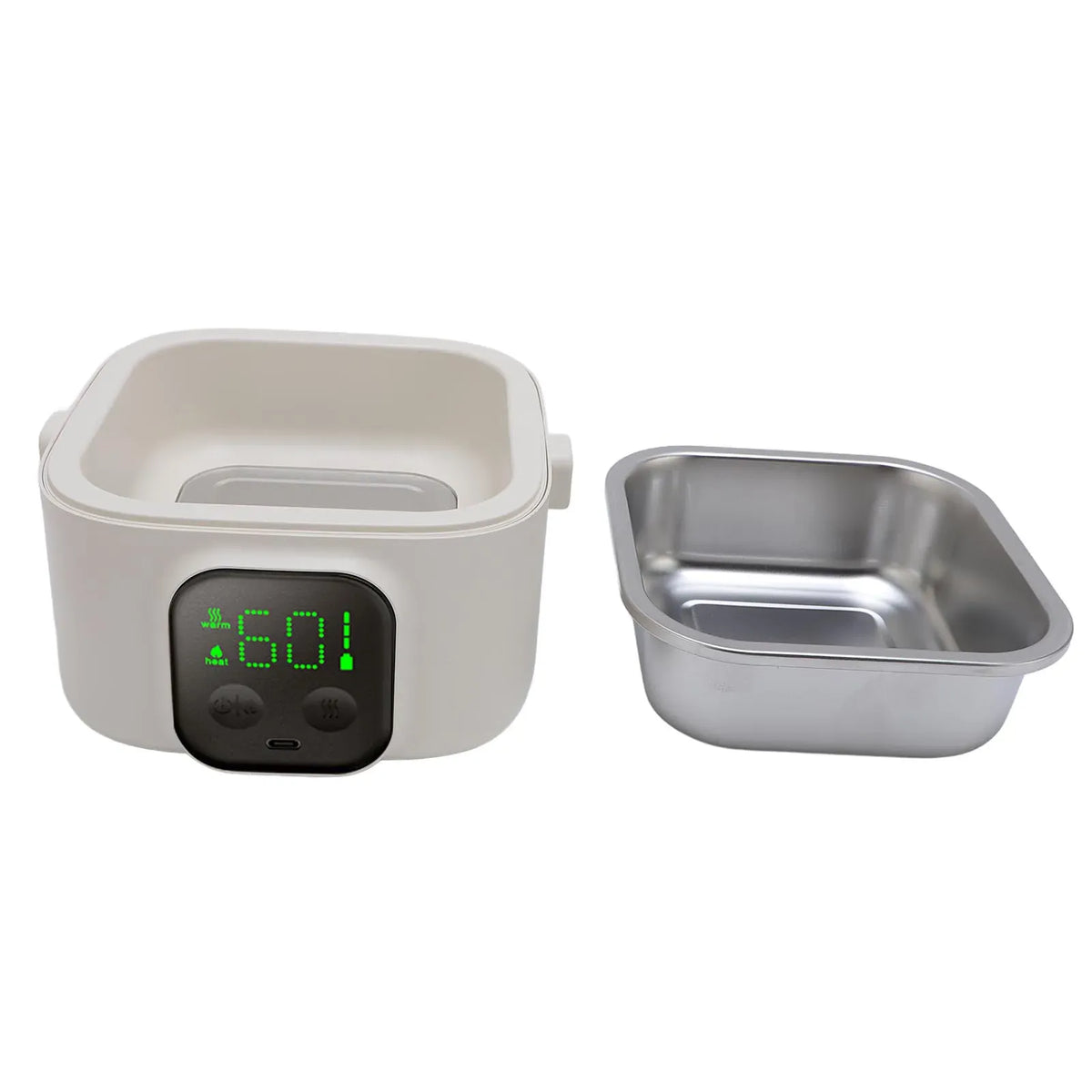LunchBox Chauffante Sans Fil — 500 ml — 8800 mAh — Minuterie — Cuve Inox 304 lunchboxchauf