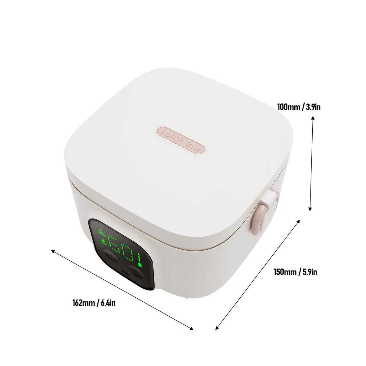 LunchBox Chauffante Sans Fil — 500 ml — 8800 mAh — Minuterie — Cuve Inox 304 lunchboxchauf