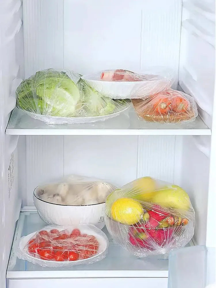 Sachets Couvercles Alimentaires Élastiques - Lot de 100 pièces 34-52 cm