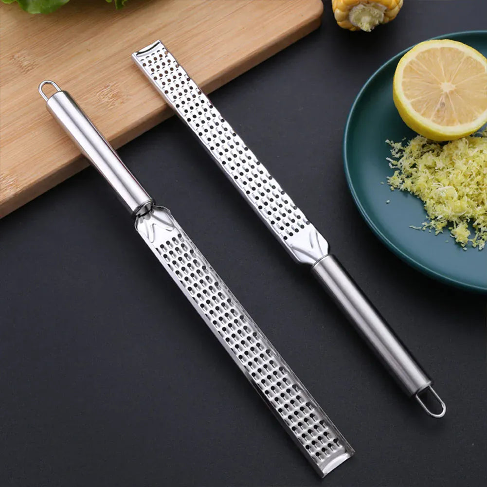 Zesteur Long en Acier Inox 20cm pour Agrumes Épices et Chocolat zesteur