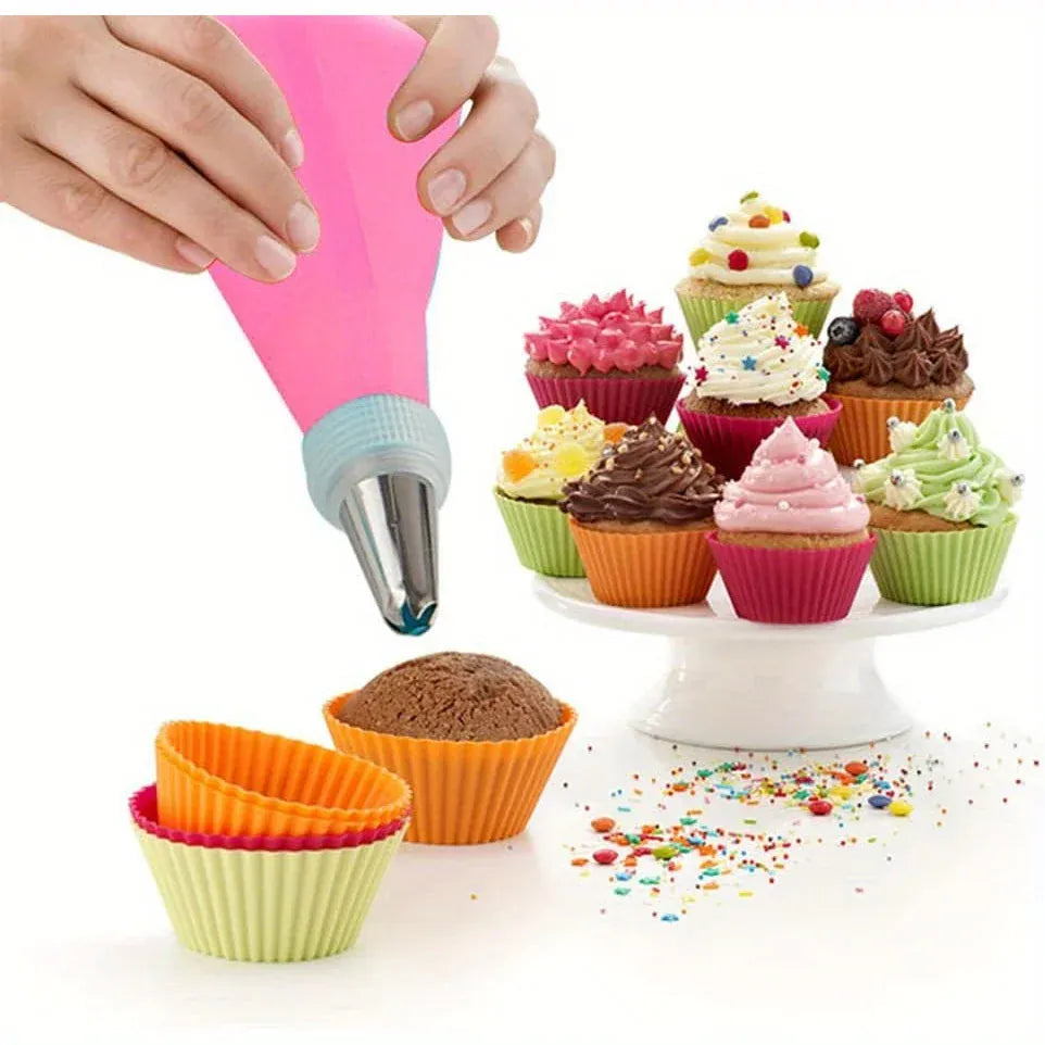 Set de Poches à Douille en Silicone avec 20 Accessoires pour Pâtisserie douillepoche