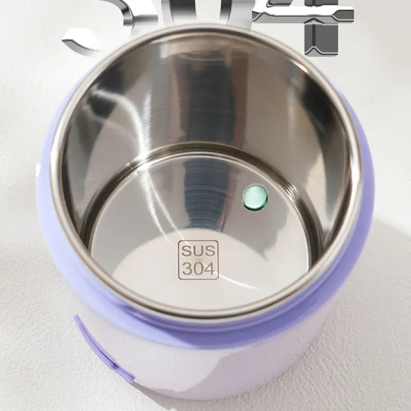 Lunchbox Chauffante USB 600 ml — Acier Inoxydable 304, 60 °C, Étanche lunchboxchauf