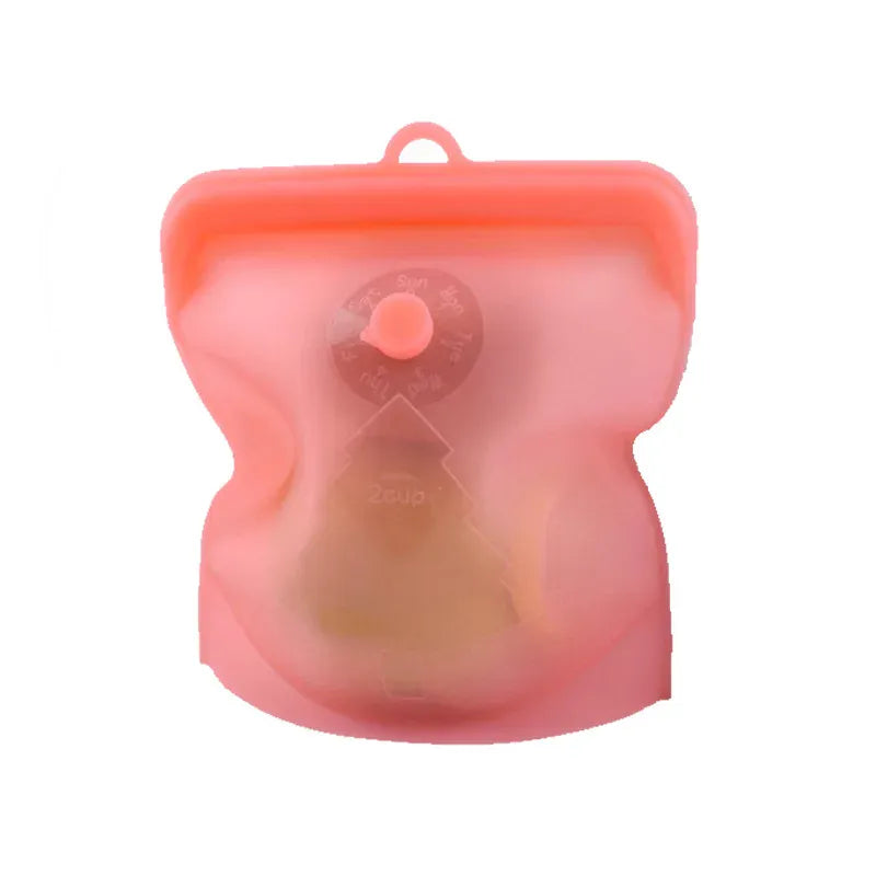 Sachets Silicone Réutilisables - Lot de 6 Pièces Hermétiques