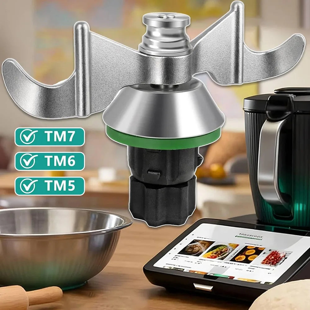 Couteau Pétrin Thermomix TM5 / TM6 / TM7 Inox – Lame à Pâte à Bords Émoussés