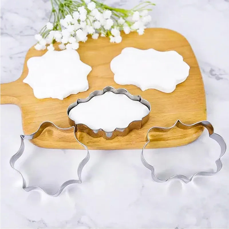 Moules à biscuits en acier inoxydable - Set de 4 empreintes décoratives emportepieces