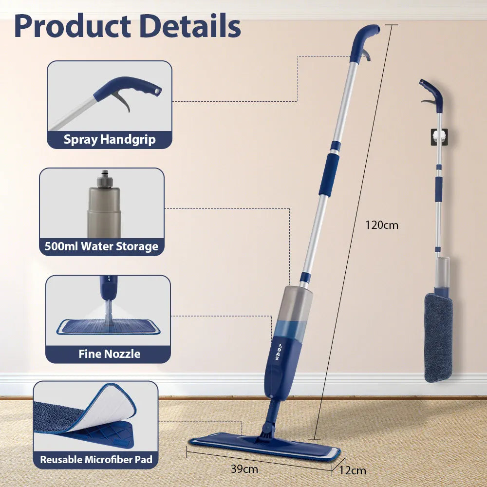 Balai Serpillère Vaporisateur pour la Cuisine (carrelage et bois) balai