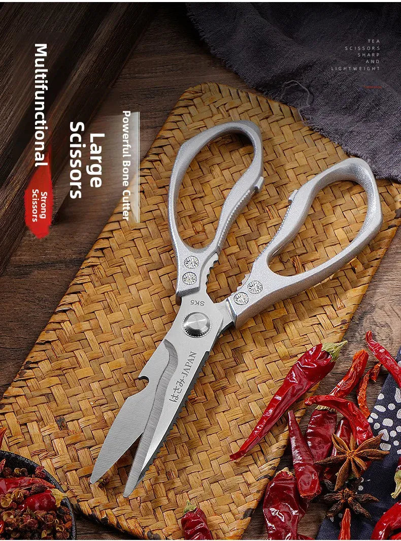 Ciseaux de cuisine en inox multifonction pour couper les os ciseaux