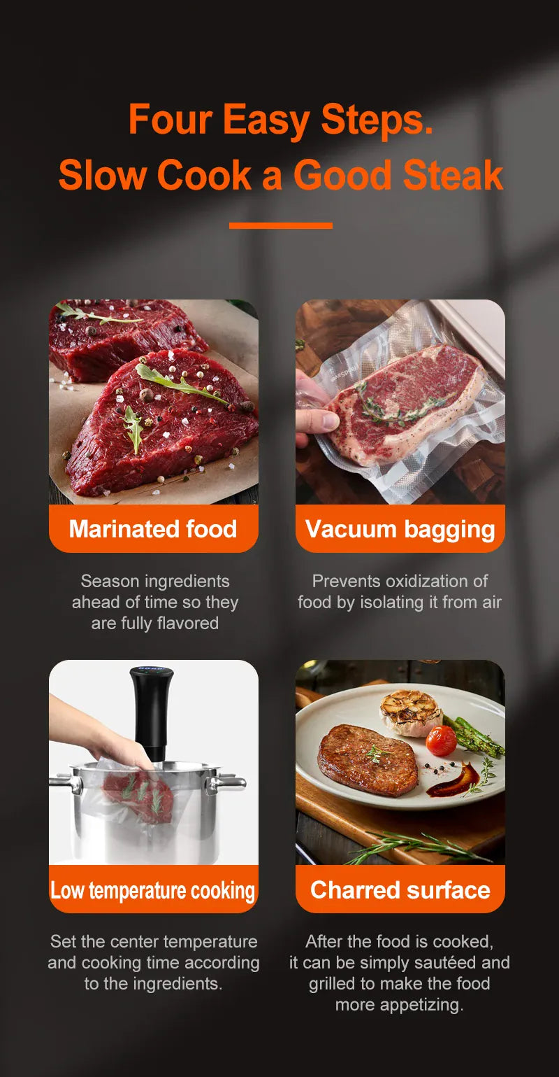 Cuiseur Sous Vide à Immersion 1800W avec Affichage LED Digital sv