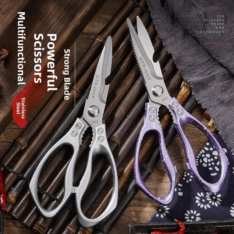 Ciseaux de cuisine en inox multifonction pour couper les os ciseaux