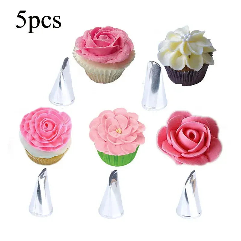 Douilles à pâtisserie en inox 13 pièces avec poches à douille décoratives douillepoche