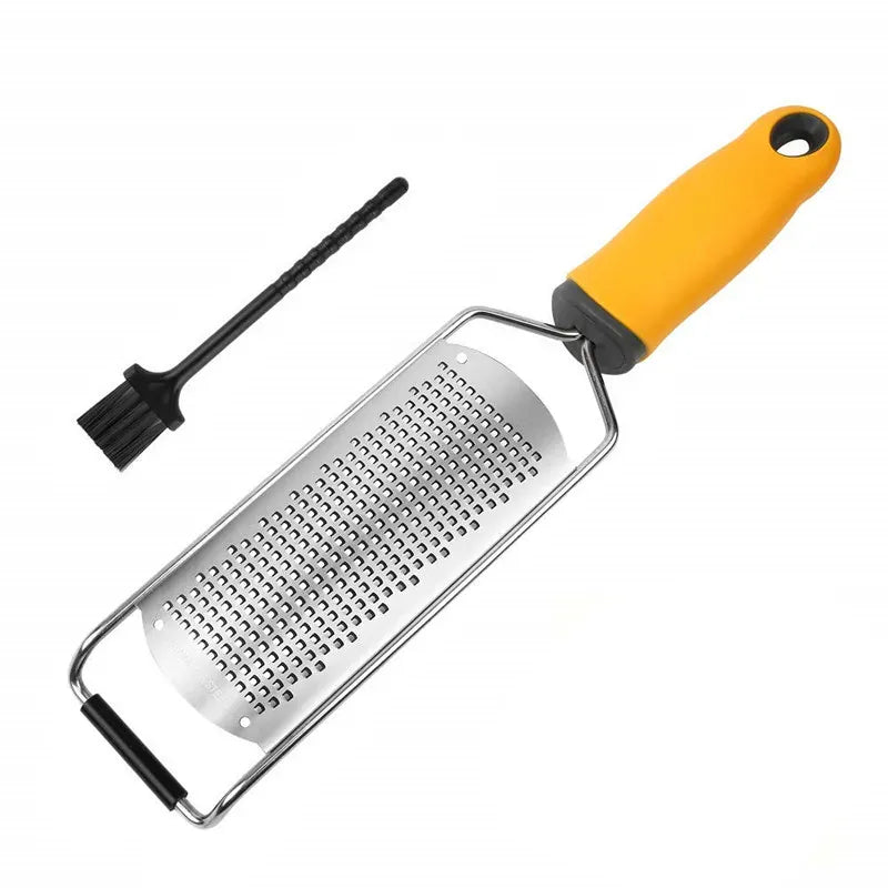 Zesteur en Acier Inoxydable pour Agrumes et Fromage | Avec Brosse zesteur