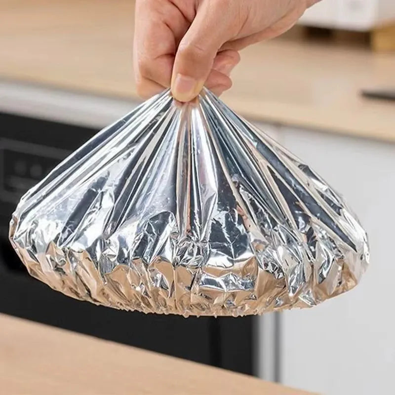 Couvercles Alimentaires Réutilisables en Aluminium - Lot de 60 Pieces